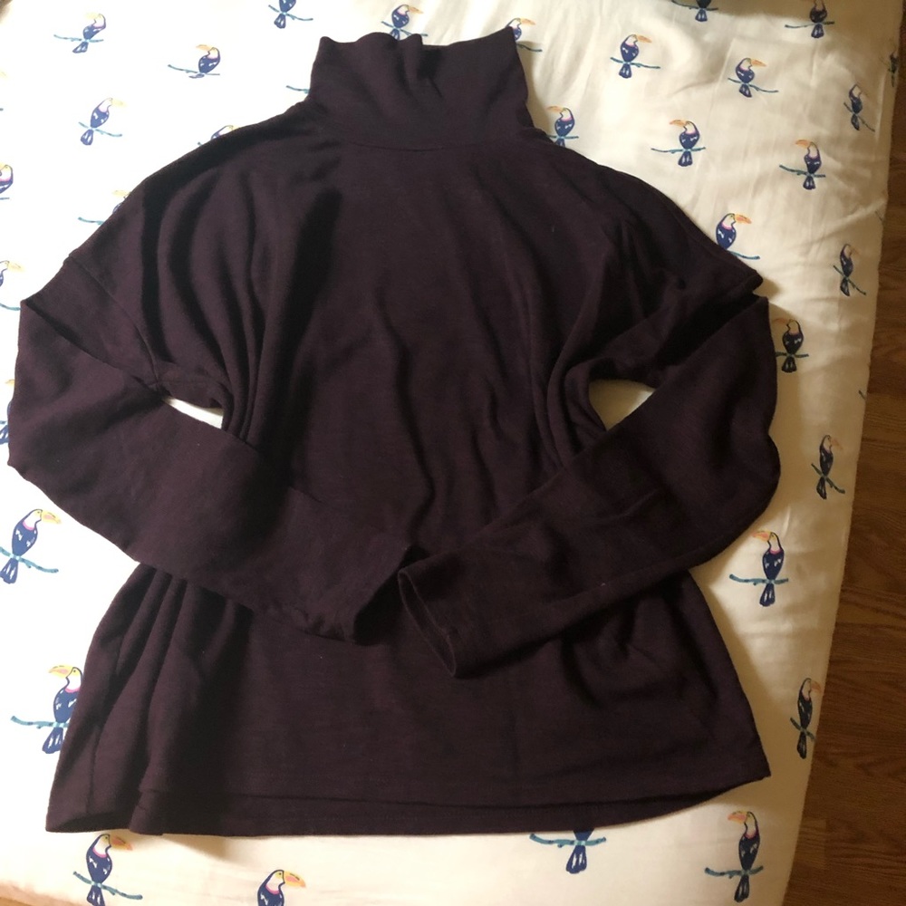 F21 Eggplant Turtleneck Long Sleeves